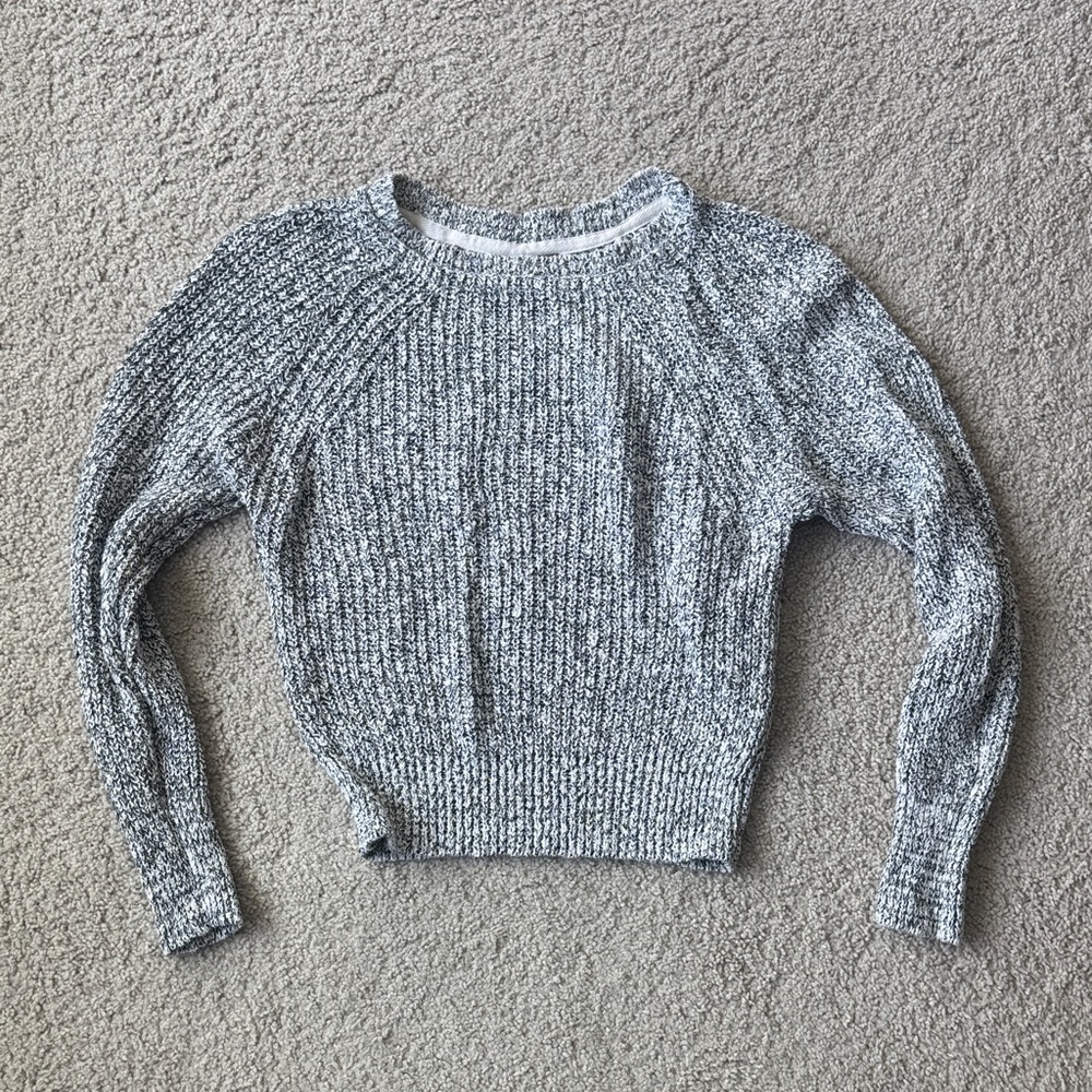 Free People Electric City Pullover Knit Sweater in Gray Women’s Size XS